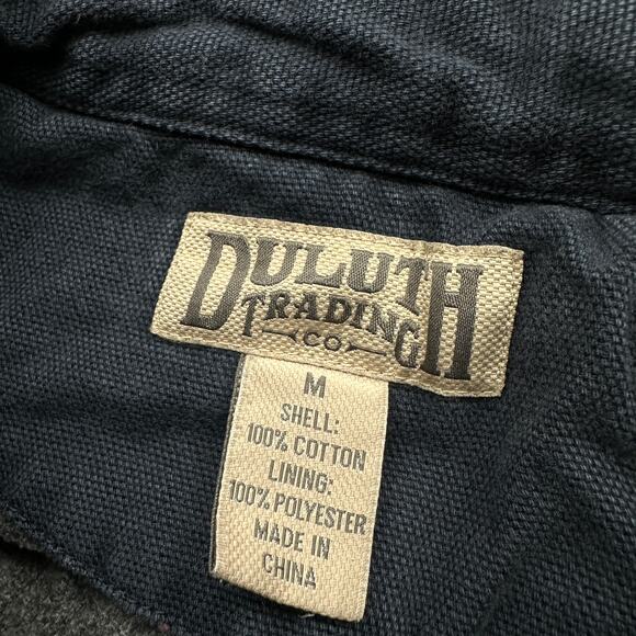 Duluth Fleece Lined Jacket Men Medium Hanger Bender Fire Hose Trim Fit Shirt Jac - Picture 2 of 11